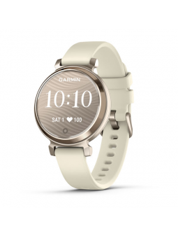 Garmin - Montre Femme connectée - LILY 2 - Bracelet silicone crème - Ref 010-02839-00