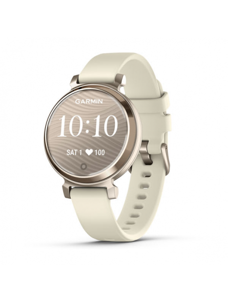 Garmin - Montre Femme connectée - LILY 2 - Bracelet silicone crème - Ref 010-02839-00