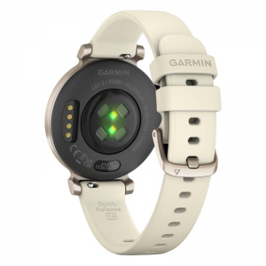 Garmin - Montre Femme connectée - LILY 2 - Bracelet silicone crème - Ref 010-02839-00