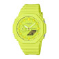 Casio - Montre Homme - G-Shock Classic - silicone jaune - cadran jaune - Ref GA-2100-9A9ER