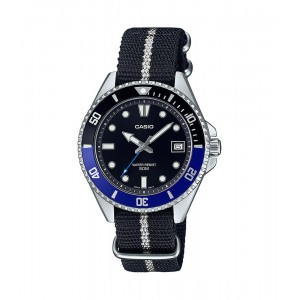 Casio - Montre "Batgirl" noire bracelet nylon - Ref MDV-10C-1A2VEF