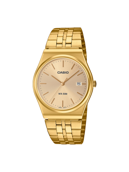 Casio - Montre timeless bracelet acier doré - Ref MTP-B145G-9AVEF