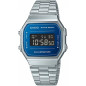 Casio - Montre Homme - Bracelet acier - Affichage digital - Ref A168WEM-2BEF