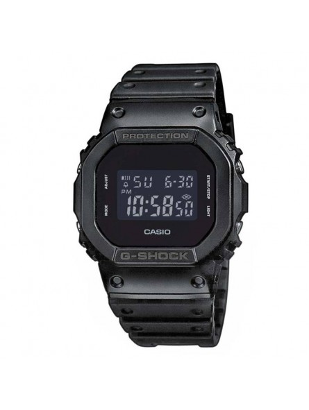 Casio - Montre Homme - G-Shock silicone noir - affichage digital - Ref DW-5600UBB-1ER