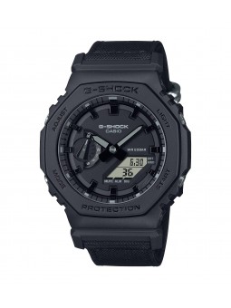 Casio - Montre G-Shock noire bracelet résine noir - Ref GA-2100BCE-1AER