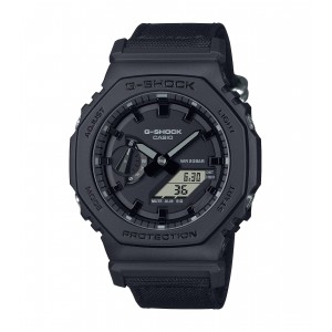 Casio - Montre G-Shock noire bracelet résine noir - Ref GA-2100BCE-1AER