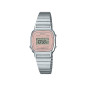 Casio - Montre Femme - Bracelet acier - Affichage digital - Cadran rose - Ref LA670WEA-4A2EF