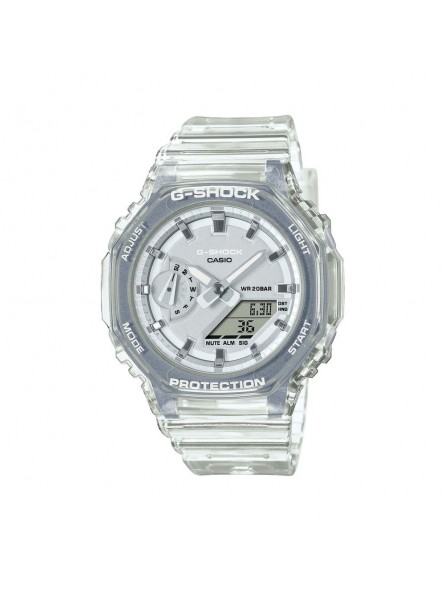 Casio - Montre Femme - G-Shock Classic - silicone blanc - cadran blanc - Ref GMA-S2100SK-7AER