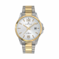 Certus - Montre cadran argenté bracelet bicolore - Ref 616391