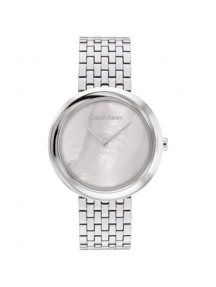 Calvin Klein - Montre sculptural e bracelet acier  - Ref 25200320