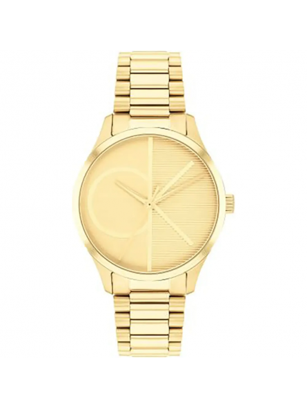 Calvin Klein - Montre Iconic bracelet acier doré - Ref 25200346