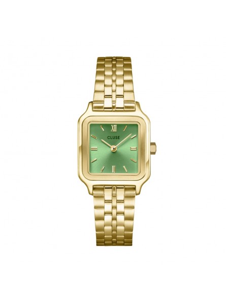 Cluse - Gracieuse Petite - Cadran vert clair - Bracelet doré - Ref CW11809