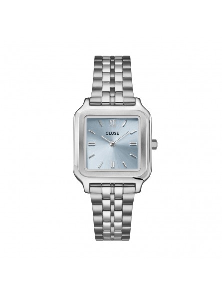 Cluse - Montre Gracieuse cadran bleu bracelet acier doré - Ref CW11904