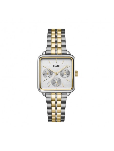 Cluse - Montre Femme - La Tétragone Multifunction - acier bicolore - Ref CW13803