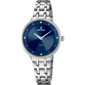 Festina - Montre Mademoiselle cadran bleu bracelet acier  - Ref F20600/3