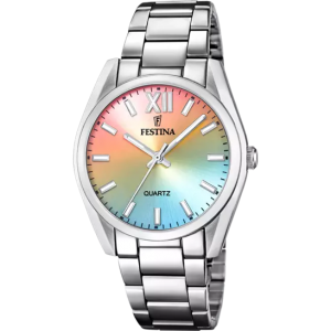 Festina - Montre Boyfriend cadran multicolore bracelet acier  - Ref F20622/H