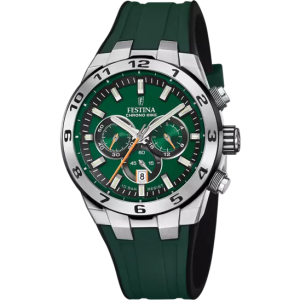 Festina - Montre Chrono Bike verte bracelet silicone vert - Ref F20671/2