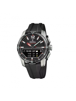 Festina - Montre connected D cadran et bracelet silicone noir - Ref F23000/4
