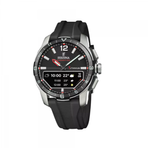 Festina - Montre connected D cadran et bracelet silicone noir - Ref F23000/4