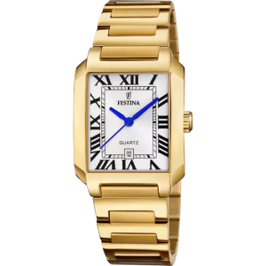 Festina - Montre on the square bracelet acier doré - Ref F20680/1