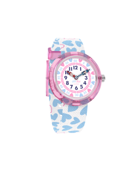 Flik Flak - Montre Color Crush rose bracelet textile - Ref FBNP192