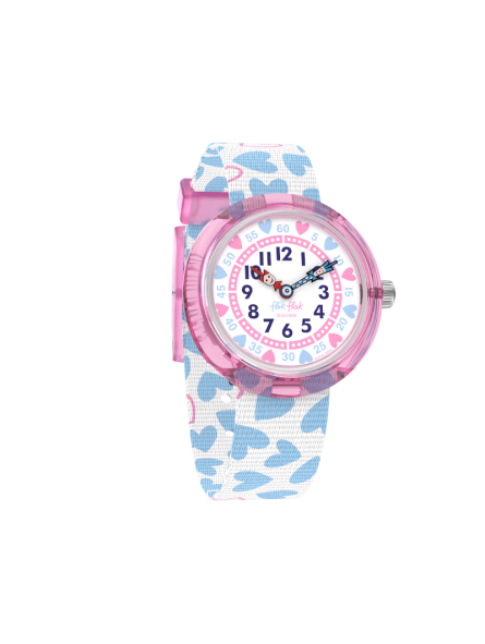 Flik Flak - Montre Color Crush rose bracelet textile - Ref FBNP192
