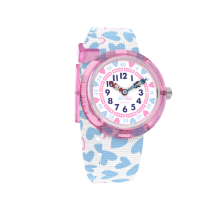 Flik Flak - Montre Color Crush rose bracelet textile - Ref FBNP192