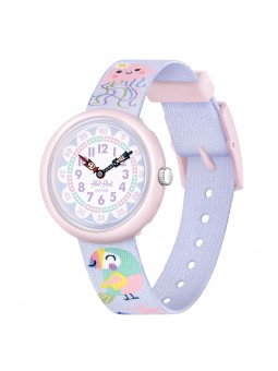 Flik Flak - Montre flying color in pastel bracelet textile - Ref FBNP231
