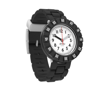 Flik Flak - Montre level black noire bracelet silicone noir - Ref FCSP123