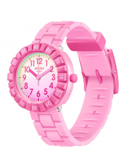 Flik Flak - Montre pink splash rose bracelet silicone rose - Ref FCSP125