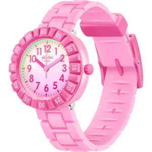 Flik Flak - Montre pink splash rose bracelet silicone rose - Ref FCSP125