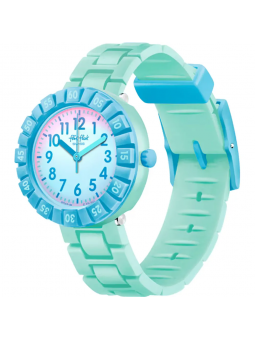 Flik Flak - Montre blue splash bleue bracelet silicone bleu - Ref FCSP126