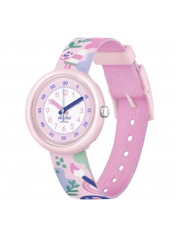 Flik Flak - Montre art lover rose bracelet textile rose - Ref FPNP142