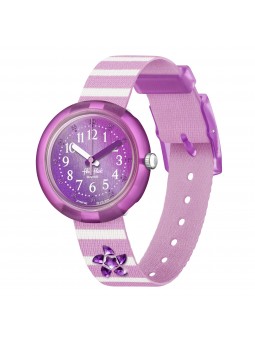 Flik Flak - Montre shining seastar rose bracelet textile rose - Ref FPNP146