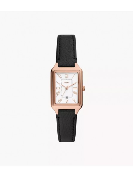 Fossil - Montre Raquel cuir noir - Ref ES5310