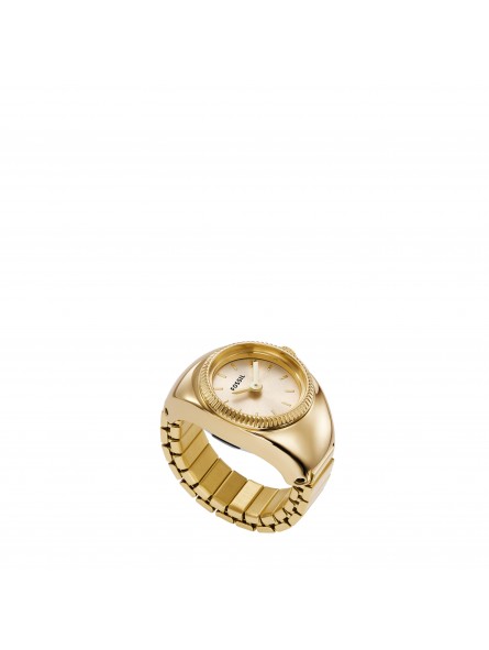 Fossil - Montre bague Femme - acier doré - Ref ES5246