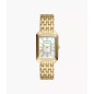 Fossil - Montre Femme - Raquel - bracelet acier doré - cadran blanc - Ref ES5304