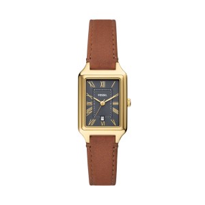 Fossil - Montre Raquel cuir brun - Ref ES5303