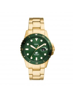 Fossil - Montre Blue Dive acier doré - Ref FS6030