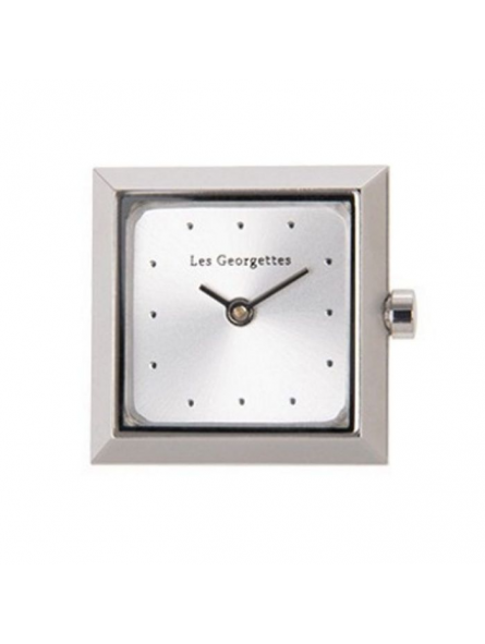 Les Georgettes - Montre Couture Absolue carrée acier argenté - Ref 703405413I0000