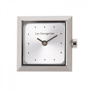 Les Georgettes - Montre Couture Absolue carrée acier argenté - Ref 703405413I0000