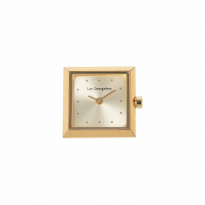Les Georgettes - Montre Couture Absolue carrée acier doré - Ref 703405432I2000