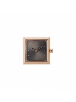 Les Georgettes - Montre Couture Absolue carrée acier rose gold - Ref 703405437I1000