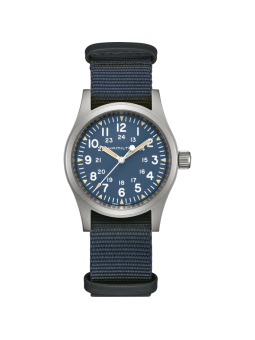 Hamilton - Montre Khaki Field Mechanical bleu - Ref H69439940