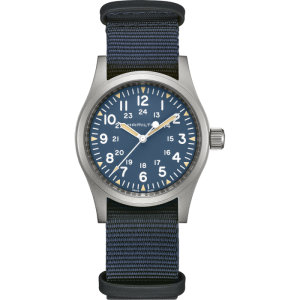 Hamilton - Montre Khaki Field Mechanical bleu - Ref H69439940