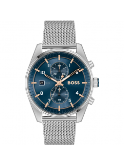 Hugo Boss - Montre Quartz Skytraveller Bleu  - Ref 1514149