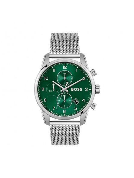 Hugo Boss - Montre Sport Lux Skymaster Acier Argenté - Ref 1513938