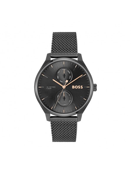 Hugo Boss - Montre Collection Business Tyler Acier PVD Noir - Ref 1514105