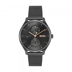Hugo Boss - Montre Collection Business Tyler Acier PVD Noir - Ref 1514105