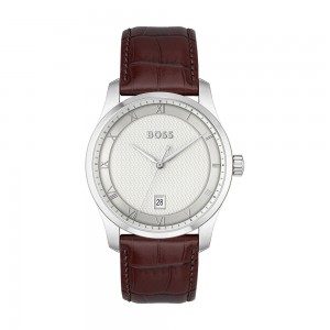 Hugo Boss - Montre Collection Business Principle Cuir Marron - Ref 1514114